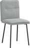vidaXL - Eetkamerstoelen - 2 - st - fluweel - lichtgrijs