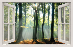 Customize it - Tuindoek raam lichtinval bos 210x140cm