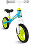 Skids Control - Loopfiets - Verstelbaar zadel en stuur - Lichtblauw Lichtgroen - 10 Inch