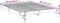 vidaXL - Bedframe - bewerkt - hout - wit - 150x200 - cm