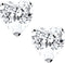 Glams Oorknoppen Hart Zirkonia - Zilver - 6 mm