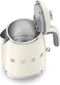 Smeg KLF05CREU - Mini waterkoker - 0,8L 1400W - Crème