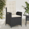 vidaXL - Tuinstoelen - 2 - st - verstelbaar - met - kussens - poly - rattan - zwart
