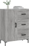 vidaXL - Dressoir - 69,5x34x90 - cm - bewerkt - hout - grijs - sonoma - eikenkleurig