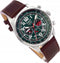 Aviator - Heren Horloge F-Series GA8828 - Bruin/Zilver - Ø 45mm