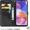 imoshion Hoesje Geschikt voor Samsung Galaxy A23 (5G) Hoesje Met Pasjeshouder - imoshion Mandala Bookcase - Zwart