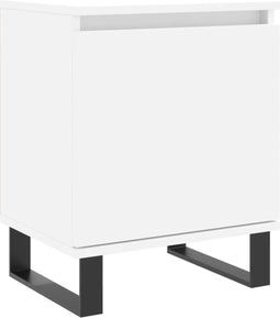 vidaXL - Nachtkastje - 40x30x50 - cm - bewerkt - hout - wit