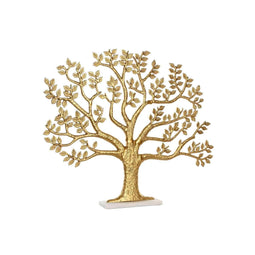 Decoratieve figuren Home ESPRIT Wit Gouden Boomstructuur 76 x 10 x 68 cm