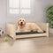 vidaXL - Hondenmand - 75,5x55,5x28 - cm - massief - grenenhout