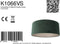 Steinhauer K1066VS - Lampenkap - E27 fitting ⌀50cm - Groen