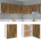 vidaXL - Hangkast - Lyon - 50x31x60 - cm - bewerkt - hout - gerookt - eikenkleurig