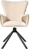 Set van 2 eetkamerstoelen Draaibaar NOVI Bouclé Lichtbeige