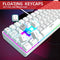 HXSJ V700 - Bedrade Gaming Toetsenbord - RGB - 61 Toetsen - QWERTY - Wit