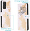 iMoshion Hoesje Geschikt voor Samsung Galaxy A52 (5G) / A52s / A52 (4G) Hoesje Met Pasjeshouder - iMoshion Design Softcase Bookcase - Wit / Meerkleurig / Goud / Let's Go Travel White