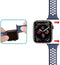 iMoshion Siliconen sport bandje voor de Apple Watch Series 1 / 2 / 3 / 4 / 5 / 6 / 7 / 8 / 9 / SE - 38 / 40 / 41 mm - Blauw / Roze