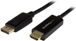 Startech DP2HDMM1MB - DisplayPort naar HDMI Adapter - 1 m - 4K ondersteuning - Zwart
