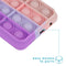 iMoshion Hoesje Geschikt voor Samsung Galaxy A12 Hoesje Siliconen - iMoshion Pop It Fidget Toy - Pop It hoesje - Multicolor