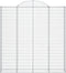 vidaXL - Schanskorven - 6 - st - gewelfd - 200x30x200/220 - cm - ijzer