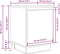 vidaXL - Nachtkastje - met - LED-verlichting - 38x34x50 - cm - betongrijs