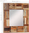 vidaXL - Wandspiegel - 50x50 - cm - massief - gerecycled - hout