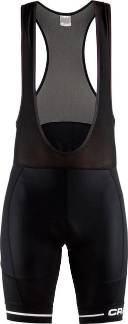 Craft Rise Bib Short - Korte Fietsbroek Heren - Zacht en Elastisch - Zwart/Wit - XXL