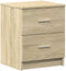 vidaXL - Nachtkastjes - 2 - st - met - 2 - lades - 40x36x50 - cm - sonoma - eikenkleurig