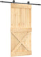 vidaXL - Schuifdeur - met - beslag - 95x210 - cm - massief - grenenhout