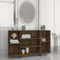 vidaXL - Dressoir - 120x30x75 - cm - bewerkt - hout - bruin - eikenkleur