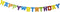 Eddy Toys - Happy Birthday Slinger - 146 cm lang - Multicolor