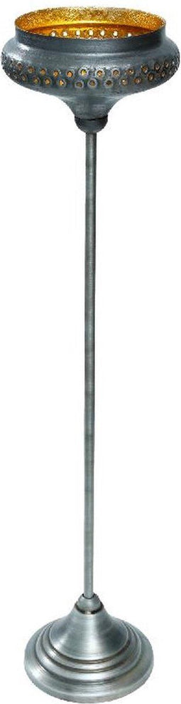 PTMD Kandelaar Yannic - 15x15x63 cm - Ijzer - Zwart