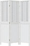 vidaXL - Kamerscherm - met - 3 - panelen - massief - paulowniahout - wit