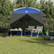 vidaXL - Camping - Muggennet - met - Deur - Blauw - voor - 5 - Personen - - - Waterdicht