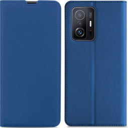 iMoshion Hoesje Geschikt voor Xiaomi 11T Pro / 11T Hoesje Met Pasjeshouder - iMoshion Slim Folio Bookcase - Donkerblauw
