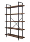 VDD Wandkast - industrieel - metalen frame - zwart - 140x32x178 cm