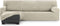 Hoes voor chaise longue met korte armleuning links Eysa THOR Wit 110 x 110 x 310 cm