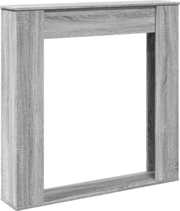 vidaXL - Haardombouw - 100x20x100 - cm - bewerkt - hout - grijs - sonoma - eikenkleur