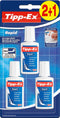 Tipp-Ex Rapid Correctievloeistof - 20 ml - verpakking van 2+1 Stuks