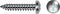 Schroefdoos CELO Ø 4,8 mm 4,8 x 25 mm 25 mm Phillips Verzinken (250 Stuks)