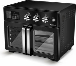 TurboTronic AFD32 - Airfryer XXL en Oven - 32 Liter - 12 kookprogramma's - Zwart