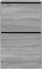 Schoenenkast 60x34x96,5 cm bewerkt hout grijs sonoma eikenkleur