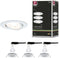 Paulmann Nova - LED-inbouwlamp - 3x6,5W 460lm 2700K zwenkbaar rond 84mm wit mat (1 stuk)