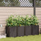 vidaXL - Tuinplanters - met - Waterirrigatiesysteem - 4 - stuks - Bruin