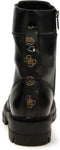 Guess Obetter - Dames Laarzen - Veterboots - Leer - Zwart/Bruin - Maat 38