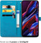 iMoshion Hoesje Geschikt voor Xiaomi Poco X5 5G Hoesje Met Pasjeshouder - iMoshion Mandala Bookcase - Turquoise