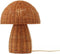 KidsDepot Lepista Tafellamp D25,5x33,5cm - Mushroom brown rotan - E27