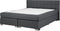 ADMIRAL - Boxspringbed - Donkergrijs - 160 x 200 cm - Polyester