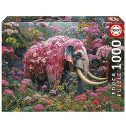 Puzzel Educa Floral Elephant