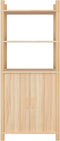 vidaXL - Hoge - kast - 60x40x141 - bewerkt - hout