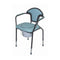 Able2 Toiletstoel - Vast model - Ergonomische rugleuning - Grijs