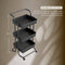 O'DADDY® Keukentrolley - Serveerwagen - 3 plateaus - Zwart